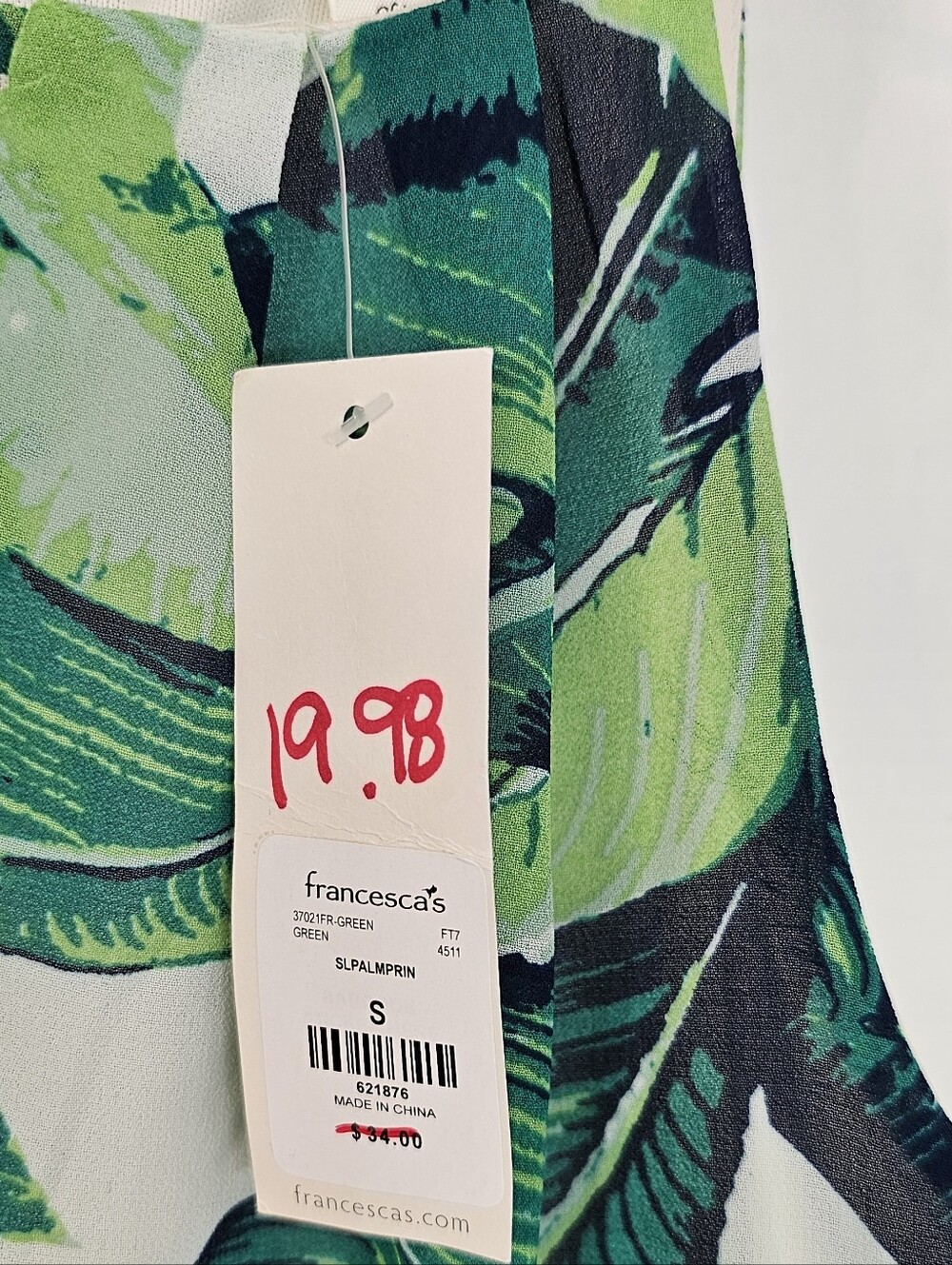 Sexy Leaf Print Tank Top - Picture 6 of 11